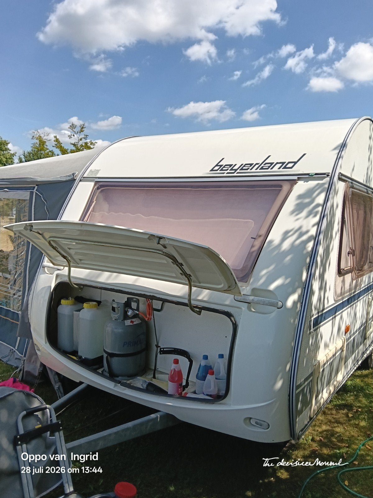 beyerland Vitesse 540TK met stapelbed, mover en tent, Caravans en Kamperen, Omvormbare zithoek, Rondzit, Particulier, Tot en met 6