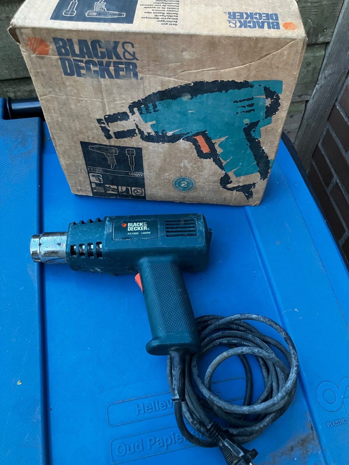 Black & Decker KX1000 heteluchtpistool 1400W, Ophalen of Verzenden, Gebruikt, Overige typen