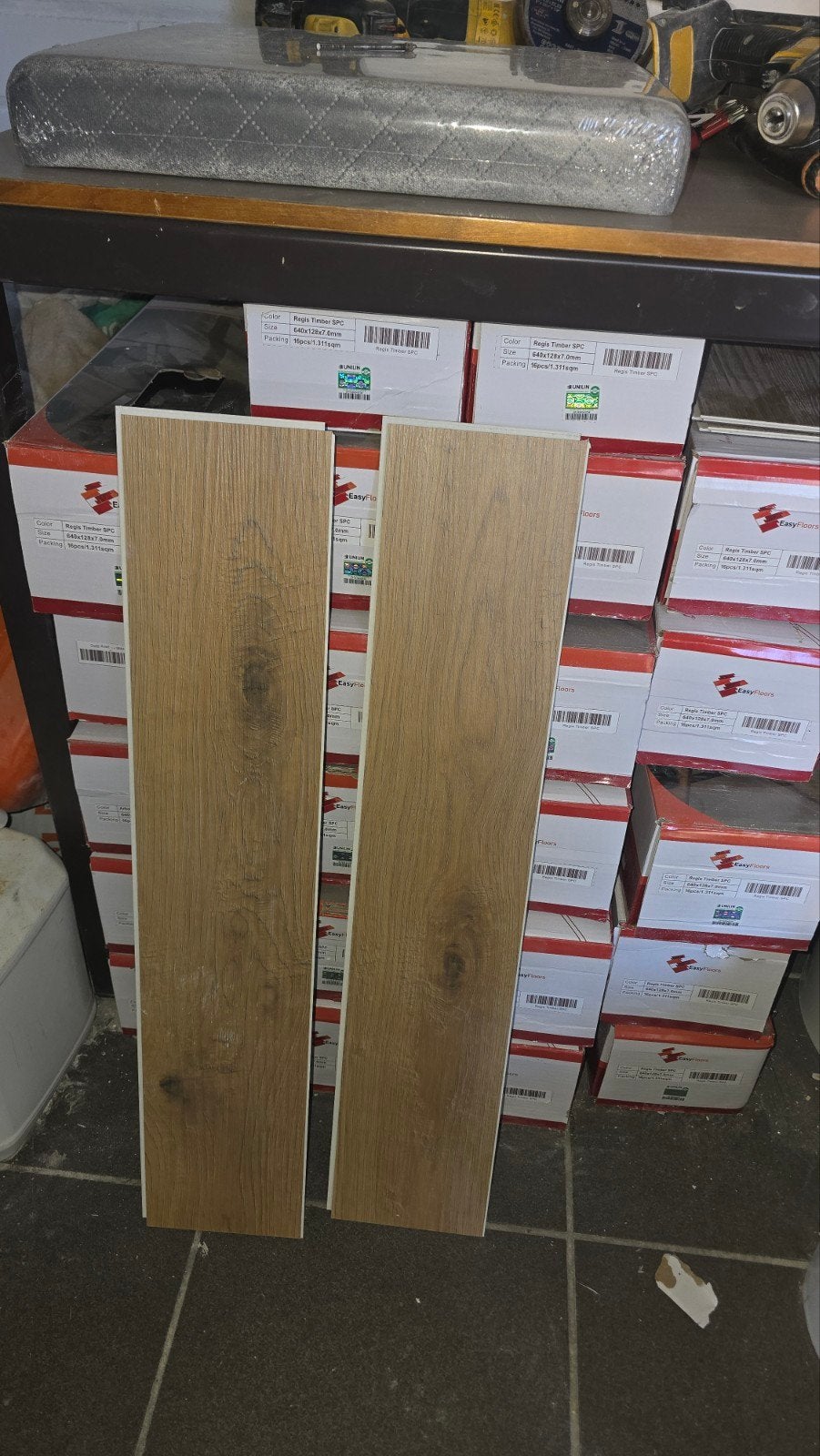 Hoogwaardige visgraat vinylpanelen, Huis en Inrichting, Stoffering | Vloerbedekking, Bruin, Nieuw, Ophalen of Verzenden, Minder dan 5 m²