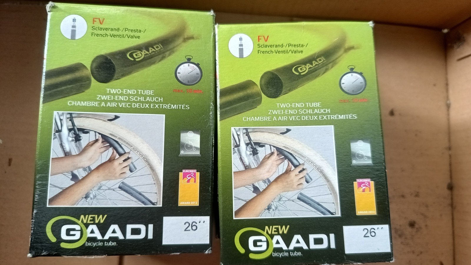 Gaadi 26 inch  two-end binnenband voor Enviolo, Ophalen of Verzenden, Nieuw