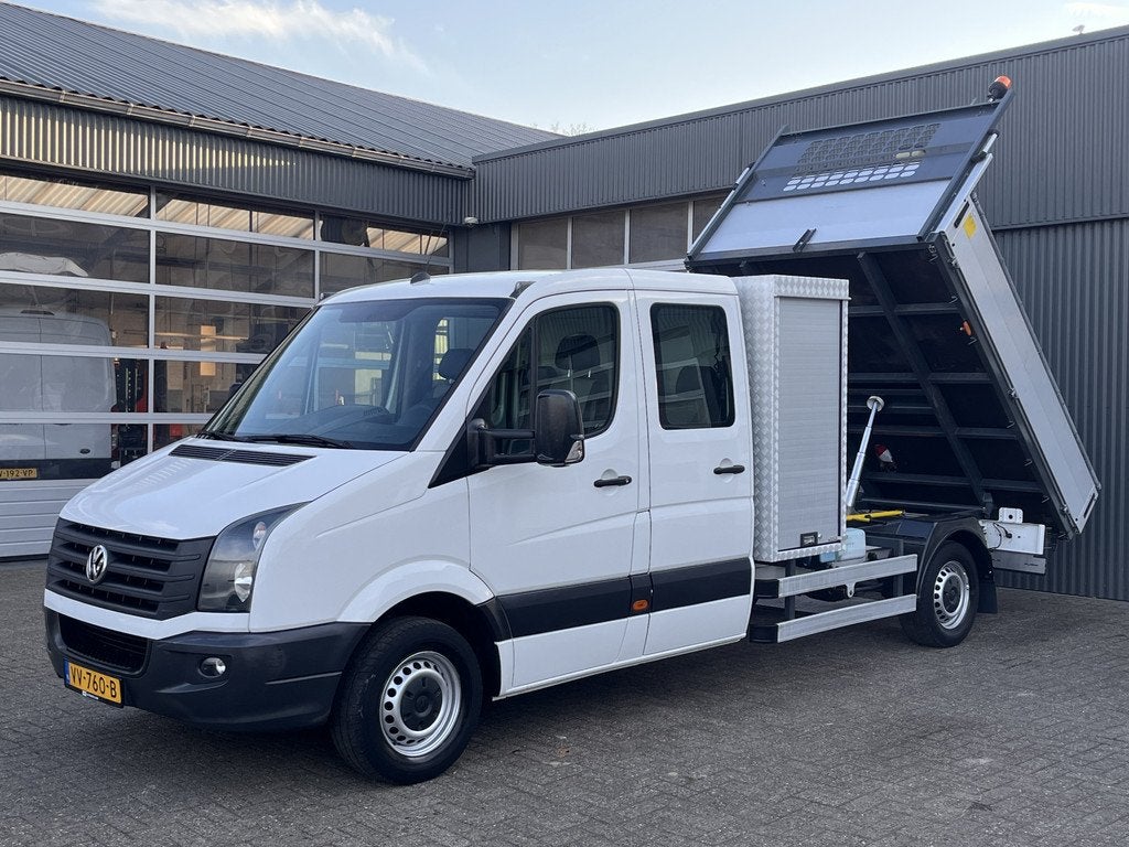Volkswagen Crafter 35 2.0 TDI DC Maxi Kipper 3500kg trekgewi, Auto's, Bestelauto's, 2680 kg, Achterwielaandrijving, Gebruikt, 4 cilinders