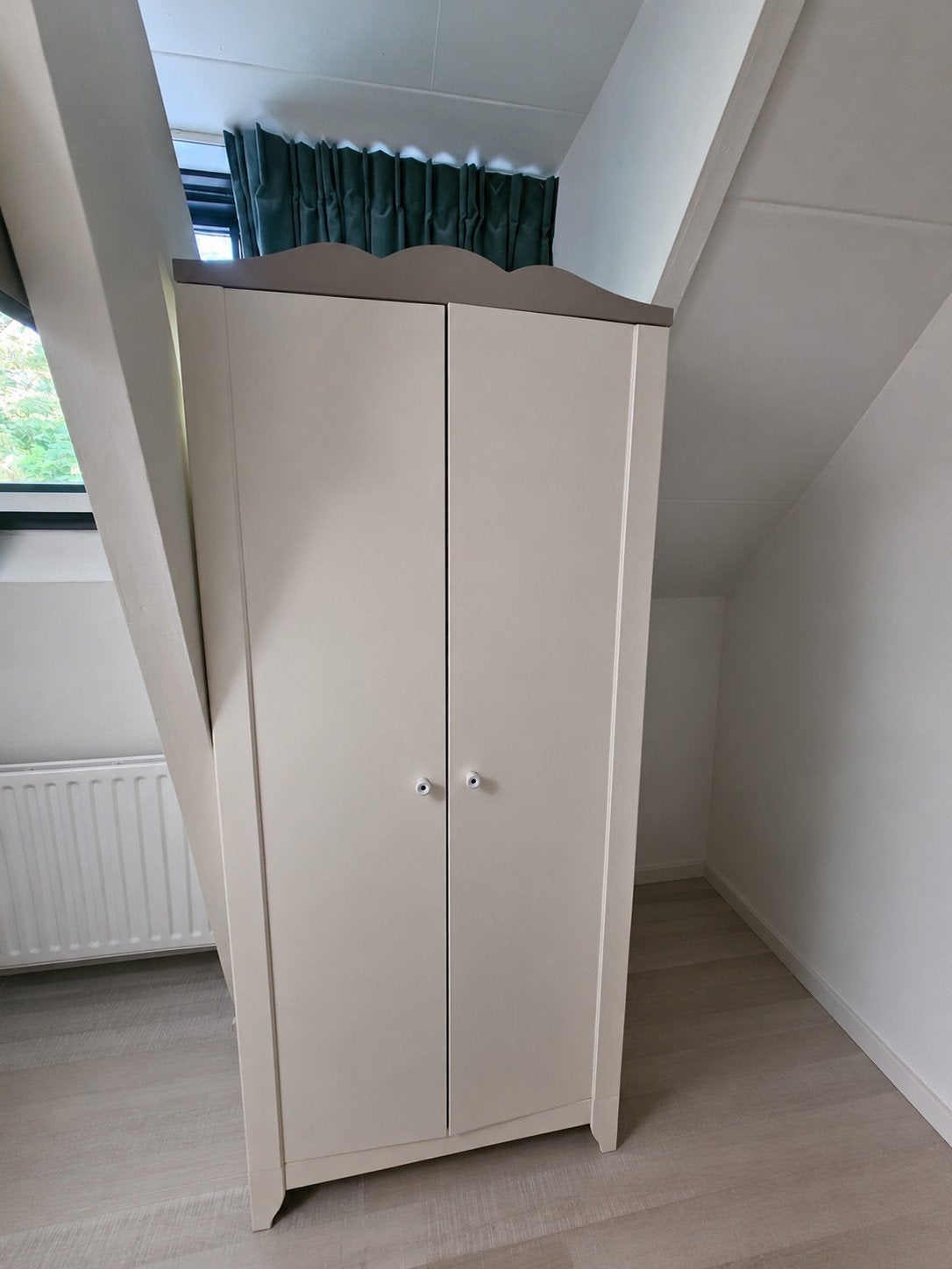 IKEA SMÅGÖRA Kledingkast - Wit, 80x50x187 cm, Ophalen, Gebruikt, Kast, 50 tot 70 cm