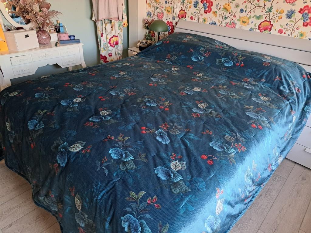 PIP Studio Sprei - Zo goed als nieuw, Huis en Inrichting, Blauw, Tweepersoons, Ophalen of Verzenden, Deken of Dekbed