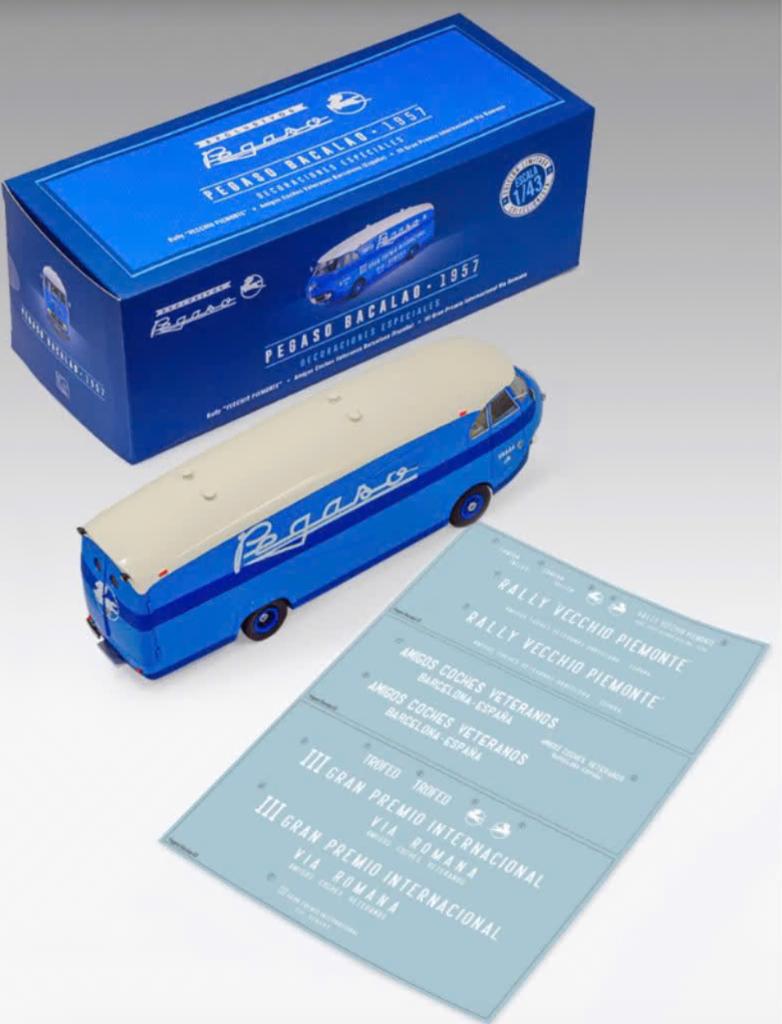 Pegaso Diesel Z902 BACALAO 1/43 '57 + stickervel 3 varianten, Verzenden, Nieuw, Bus of Vrachtwagen, Overige merken