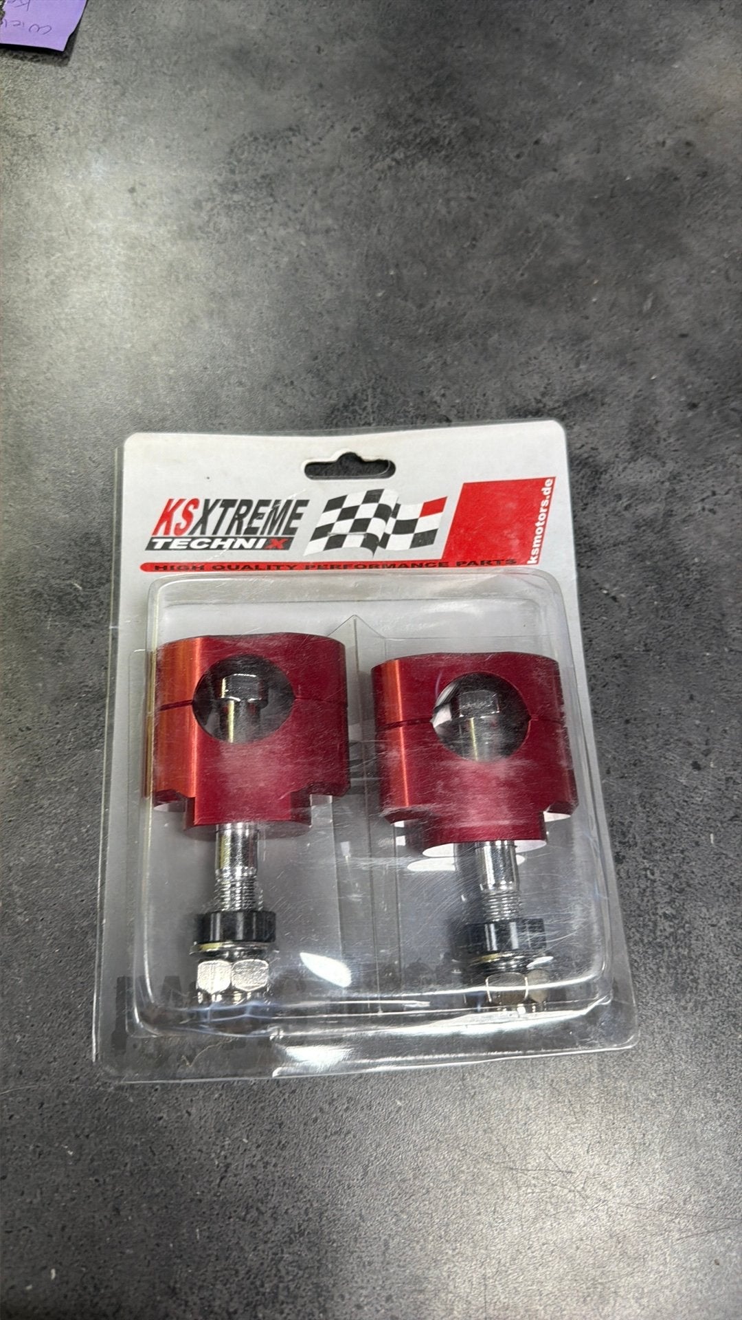 KSX Stuurklemmen 28.6mm Fatbar 5mm - Rood, Ophalen of Verzenden