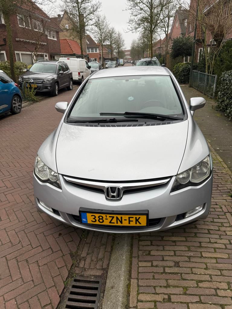 Honda Civic 1.3 Vtec Hybrid 4DR C-tr. 2008 Grijs, Auto's, Honda, Origineel Nederlands, 22 km/l, Sedan, 1339 cc