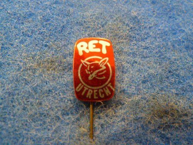 Speldje RET Utrecht, Verzamelen, Speldjes, Pins en Buttons, Ophalen of Verzenden, Zo goed als nieuw, Overige onderwerpen