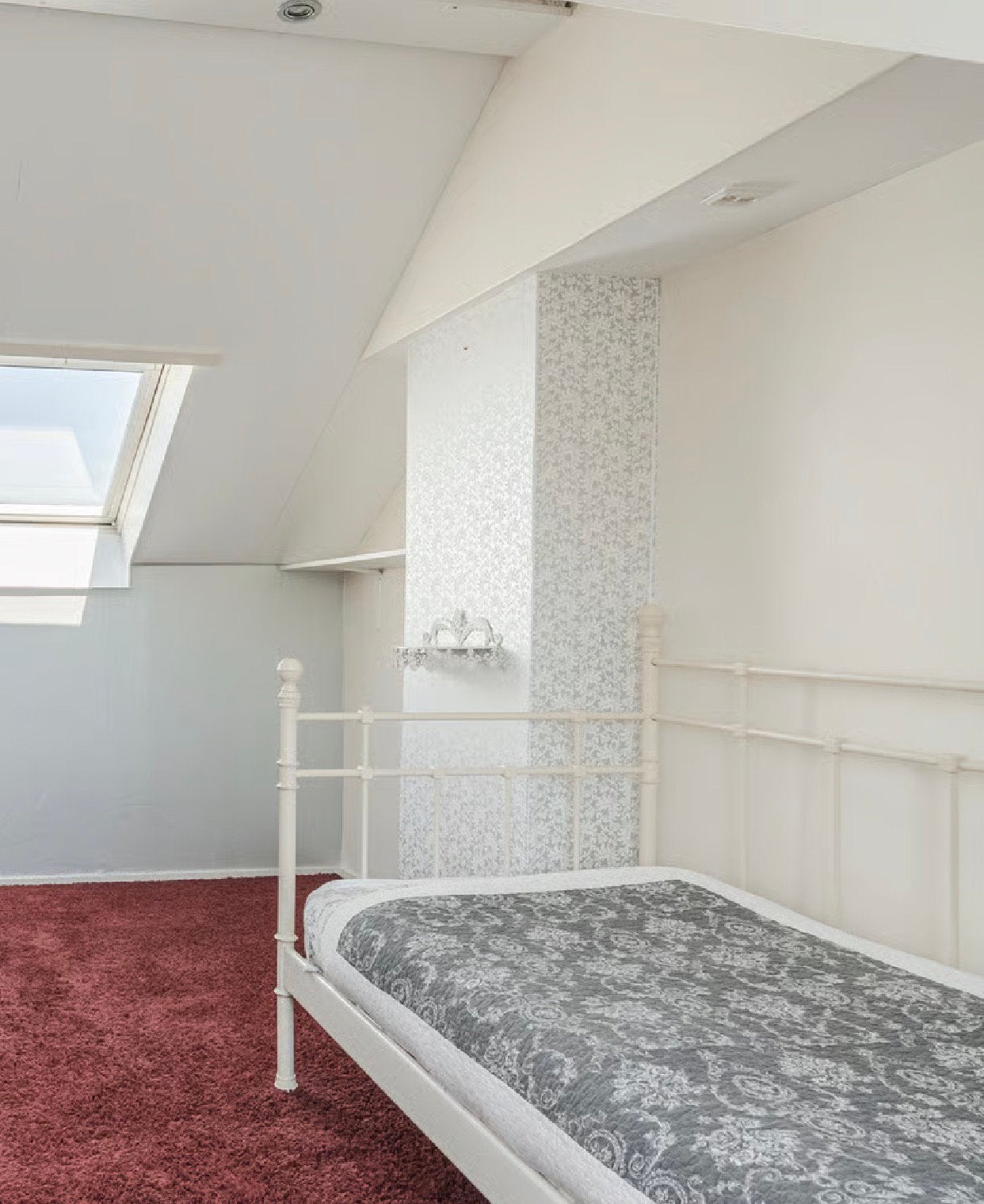 Gratis IKEA tromsnes wit metalen 1 persoonsbed, Huis en Inrichting, Slaapkamer | Bedden, Gebruikt, 90 cm, Eenpersoons, Wit