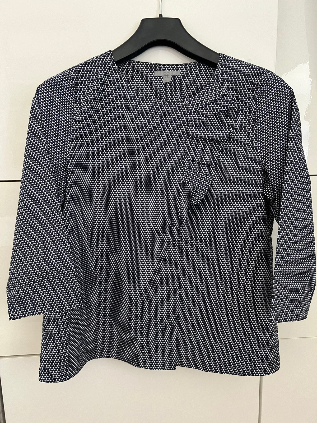 COS Blouse maat 38, 100% katoen, Ophalen of Verzenden, Zo goed als nieuw, Maat 38/40 (M), Blauw