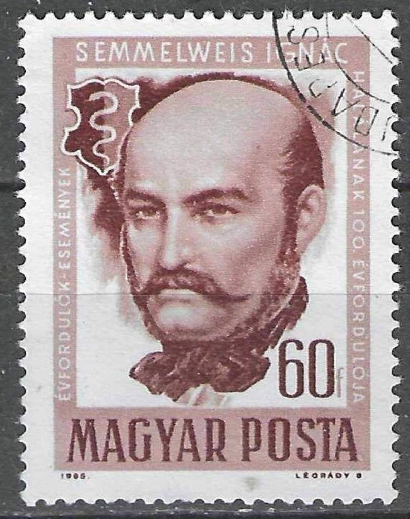 Hongarije 1965 - Yvert 1763 - Ignaz Philip Semmelweis (ST), Verzenden, Gestempeld