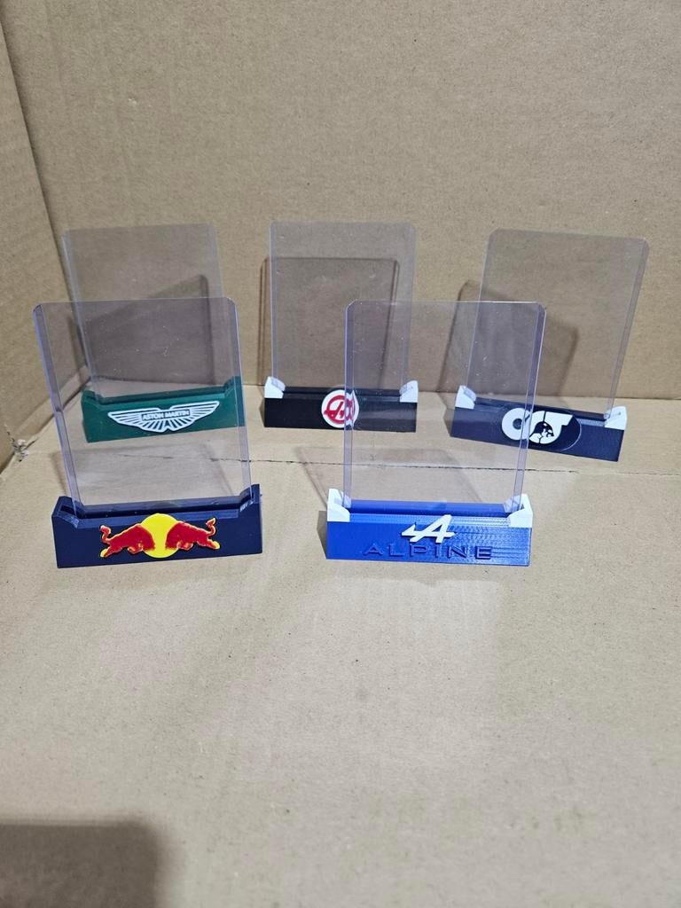 Cardstand red bull alpine aston martin haas alpha tauri, Ophalen of Verzenden, Nieuw, Plaatje