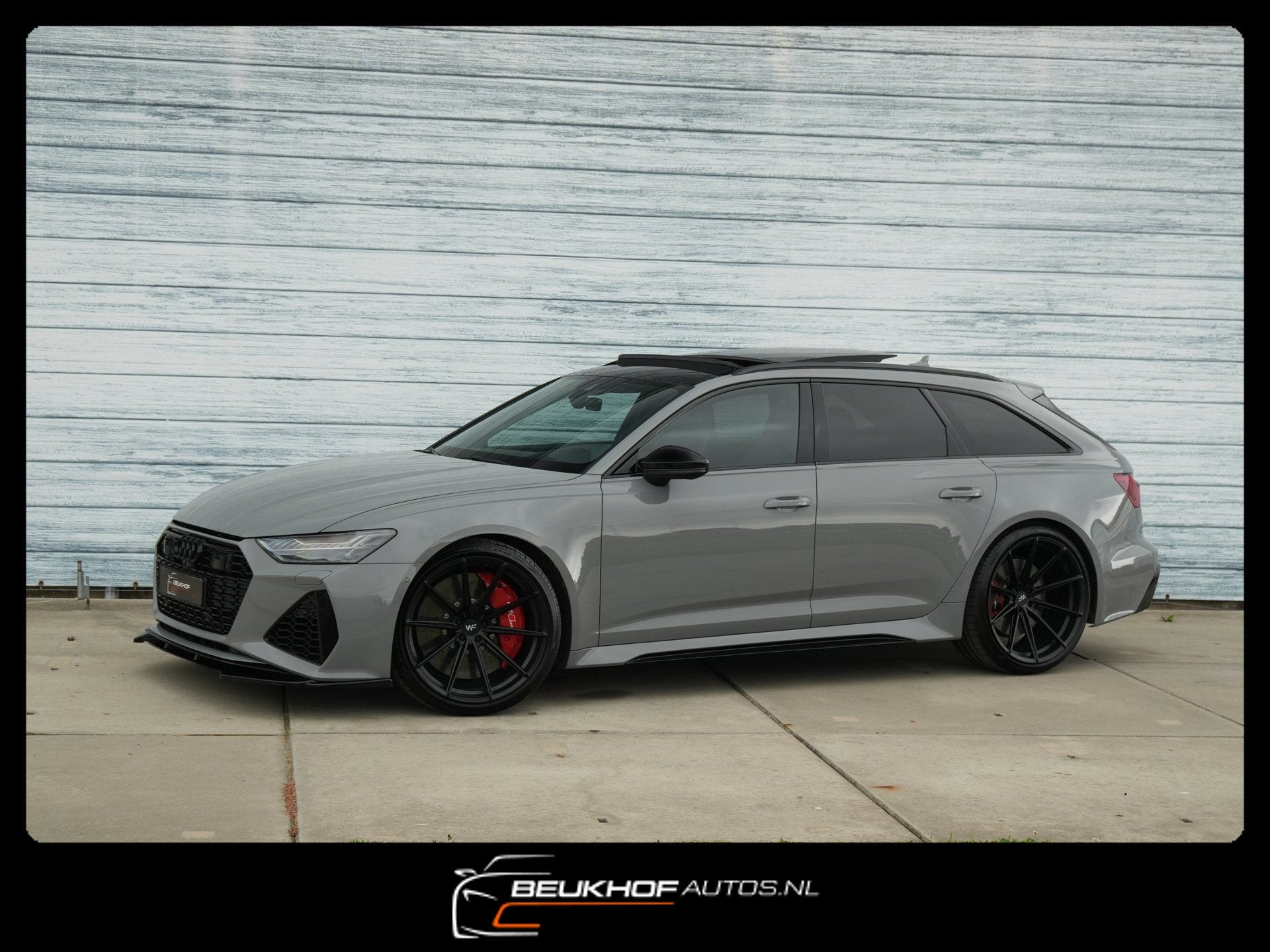 Audi Rs6 4.0 TFSI Akrapovic Panorama Trekhaak Keramisch Cam, Auto's, Audi, Automaat, Gebruikt, 600 pk, Automatische klimaatregeling