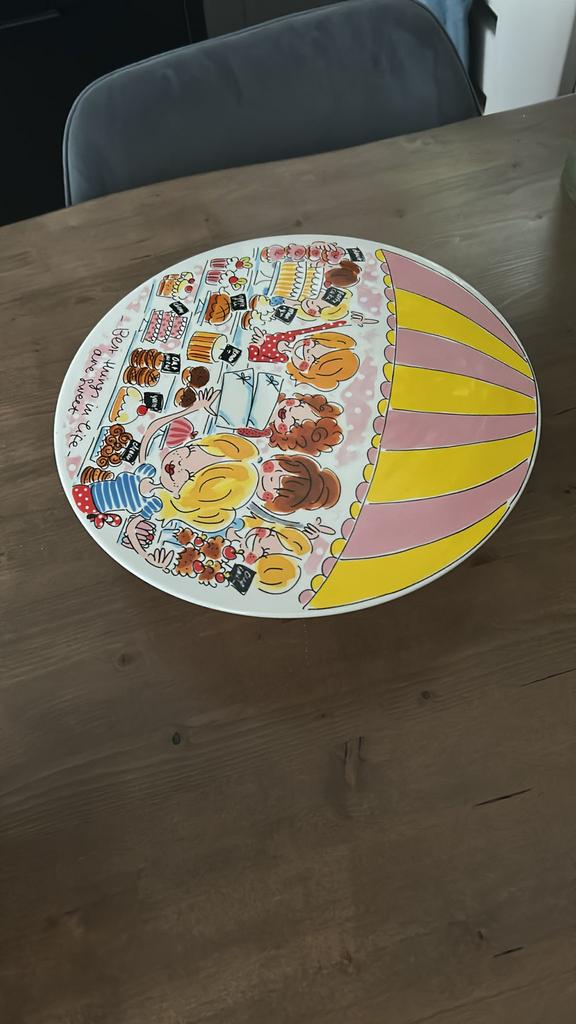 Gebak schaal van blond, Ophalen of Verzenden