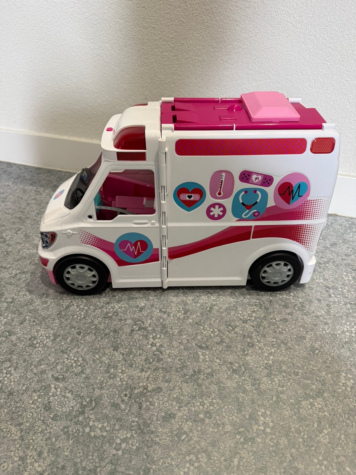 Barbie ambulance, Ophalen, Gebruikt