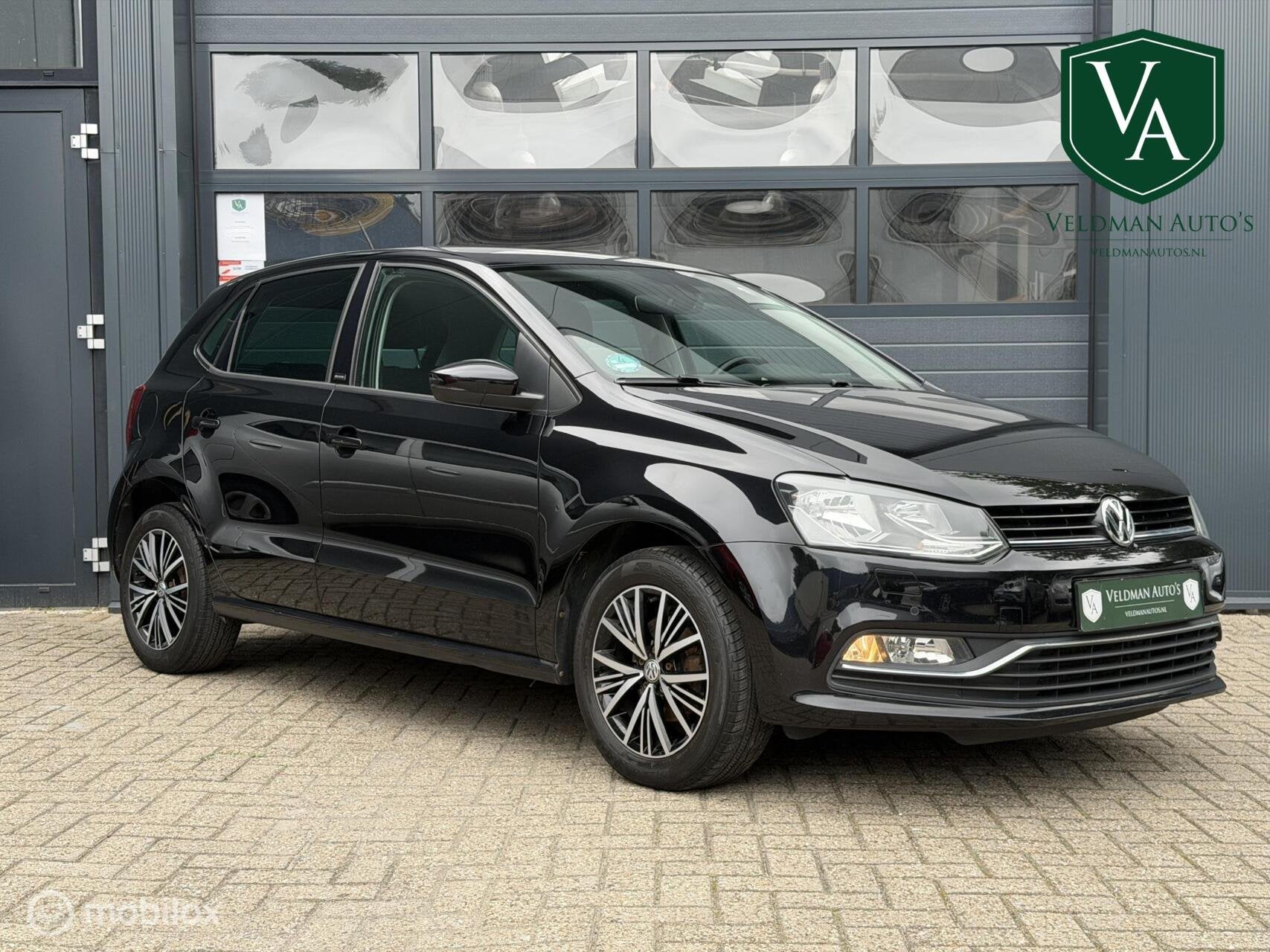 Volkswagen Polo 1.0 MPI Allstar | Cruise | PDC | Airco, Stof, Gebruikt, Zwart, Zwart