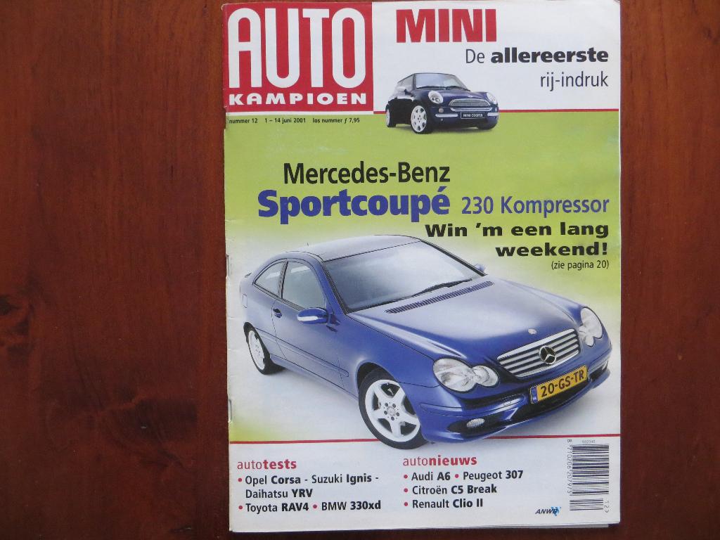 Autokampioen 12 2001 MB C Sportcoupé, Mini, Clio, C5, Corsa, Ophalen of Verzenden, Nieuw, Mercedes