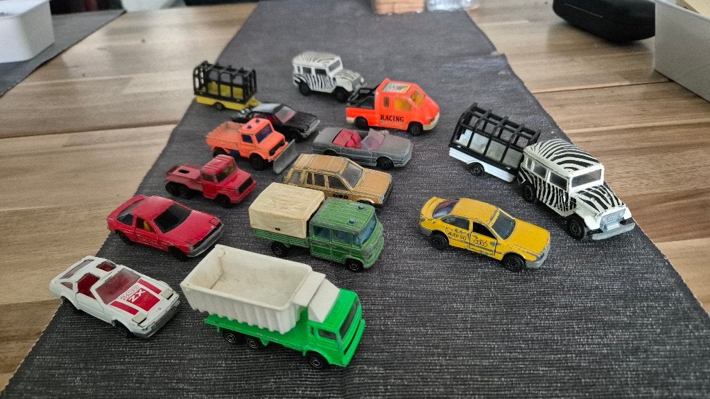 Vintage / Made in France partij Majorette auto's, Overige merken, Gebruikt, 1:50 of kleiner, Auto