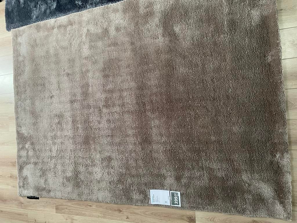 Grijs dik vloerkleed 160x230 cm, Ophalen, 150 tot 200 cm, Grijs, Rechthoekig