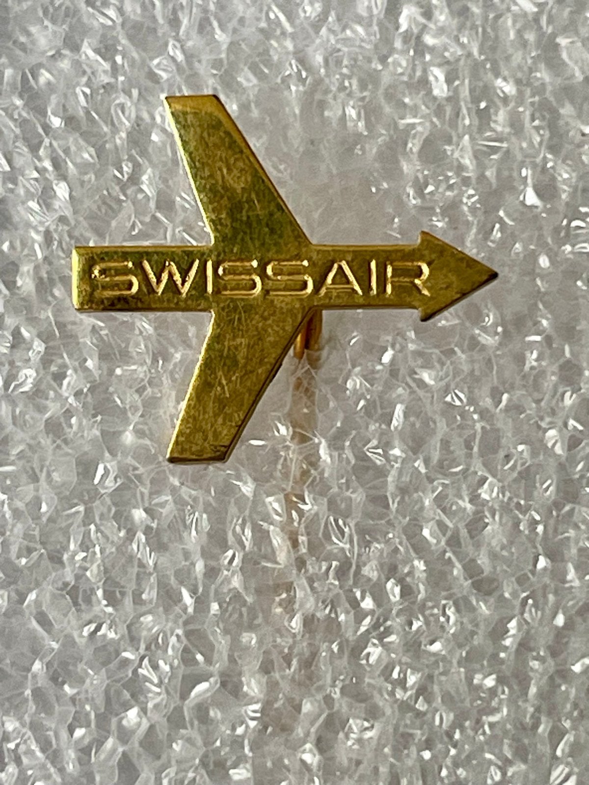 Vintage Swissair Speld (Stick Pin) - Jaren '60/'70 Luchtvaar, Verzenden, Gebruikt, Patch, Badge of Embleem