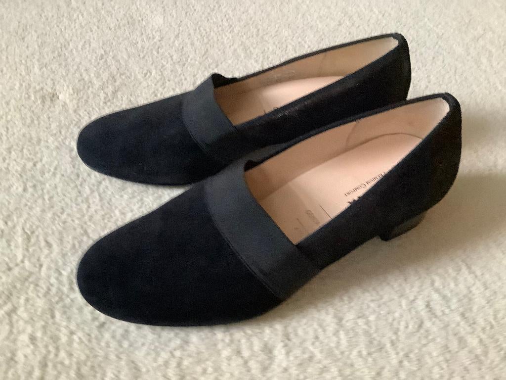 Zwarte Hassia premium comfort leer schoenen, 4 1/2 (37,5)., Hassia, Ophalen of Verzenden, Zo goed als nieuw, Instappers
