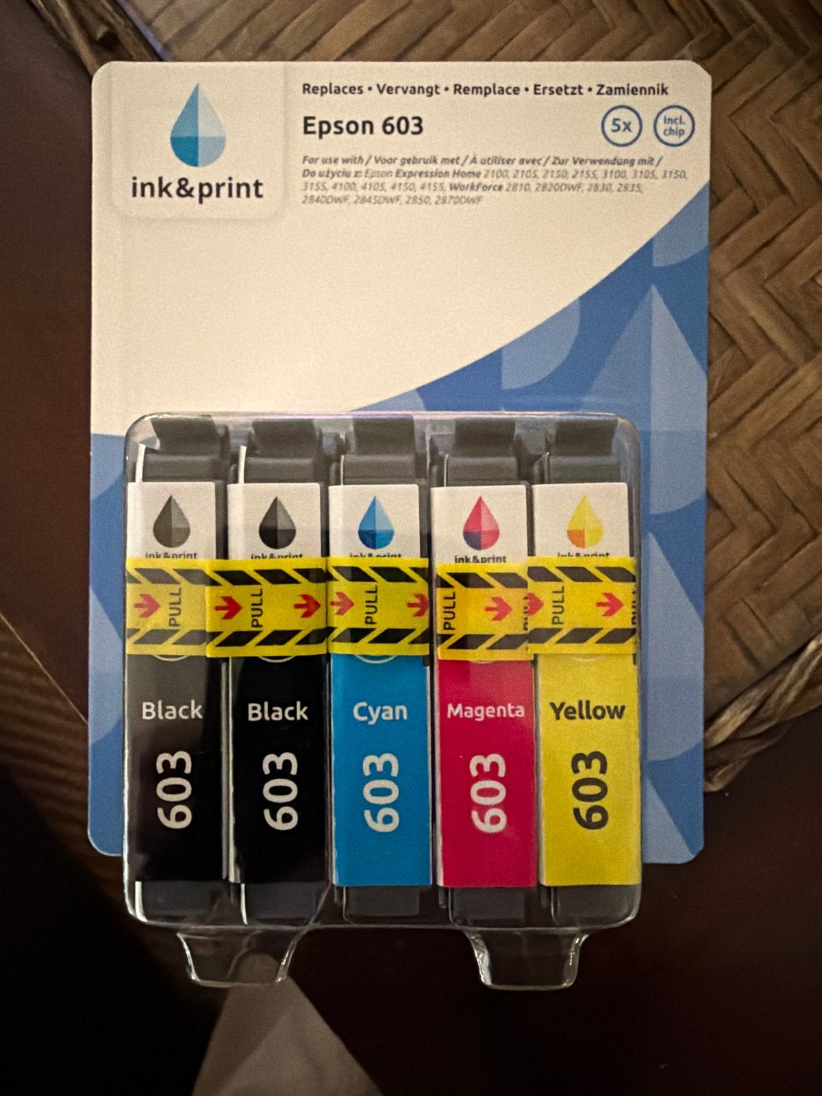 Epson 603 Inktcartridges - 5-pack (incl. chip), Ophalen