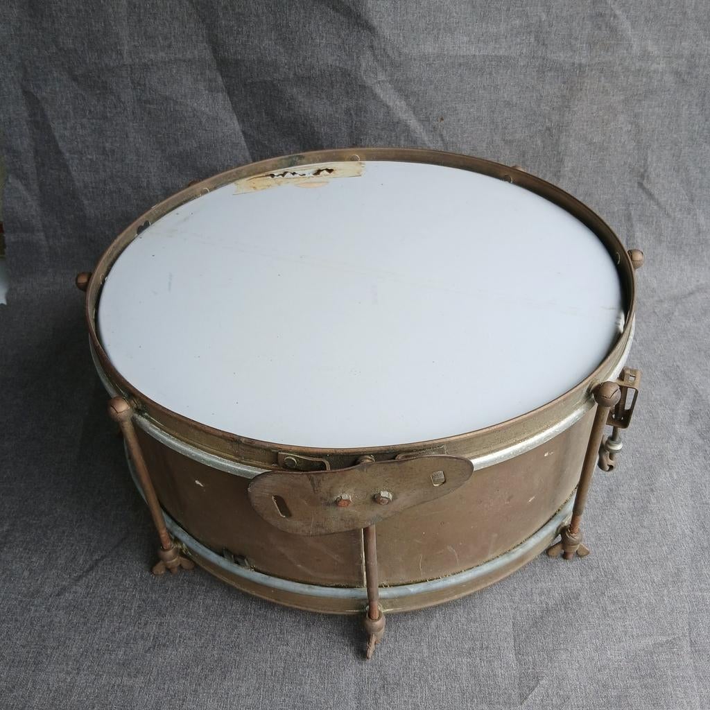 Oude, vintage messing trommel, Antiek en Kunst, Ophalen of Verzenden