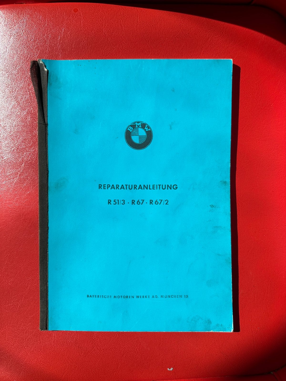 Originele BMW Reparaturanleitung R51/3 - R67 - R67/2 (1950), Motoren, Ophalen, BMW
