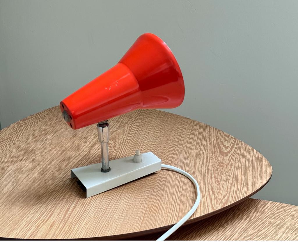Vintage Hala bureaulamp wandlamp bedlamp, Ophalen of Verzenden, Gebruikt, Metaal