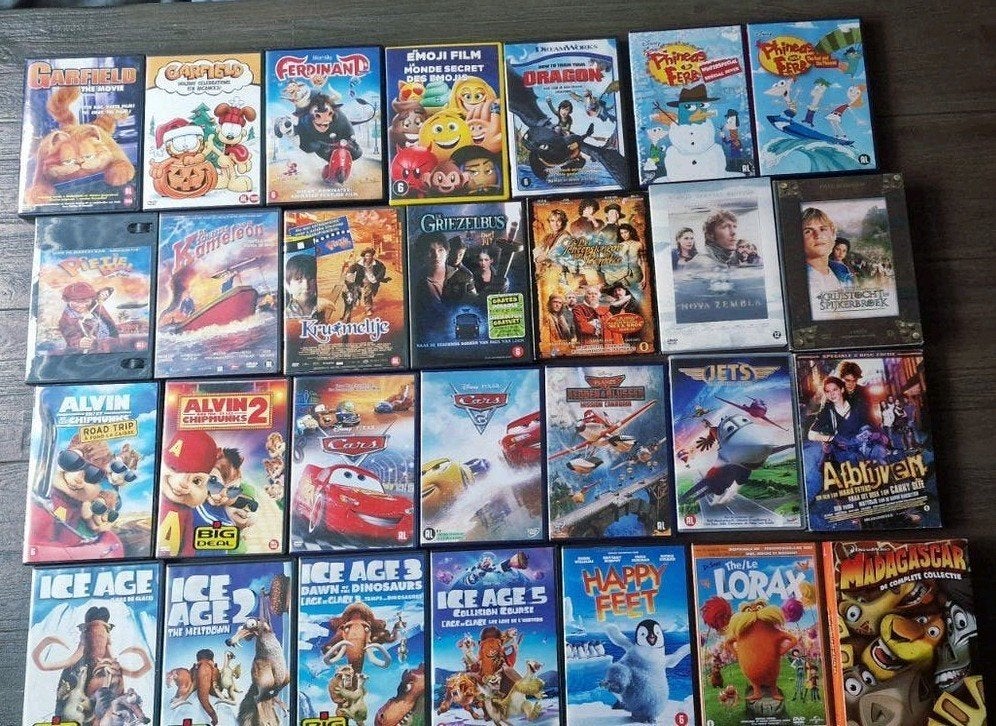 Grote collectie diverse DVD's voor kinderen en jeugd, Gebruikt, Alle leeftijden, Nederlands, Ophalen of Verzenden