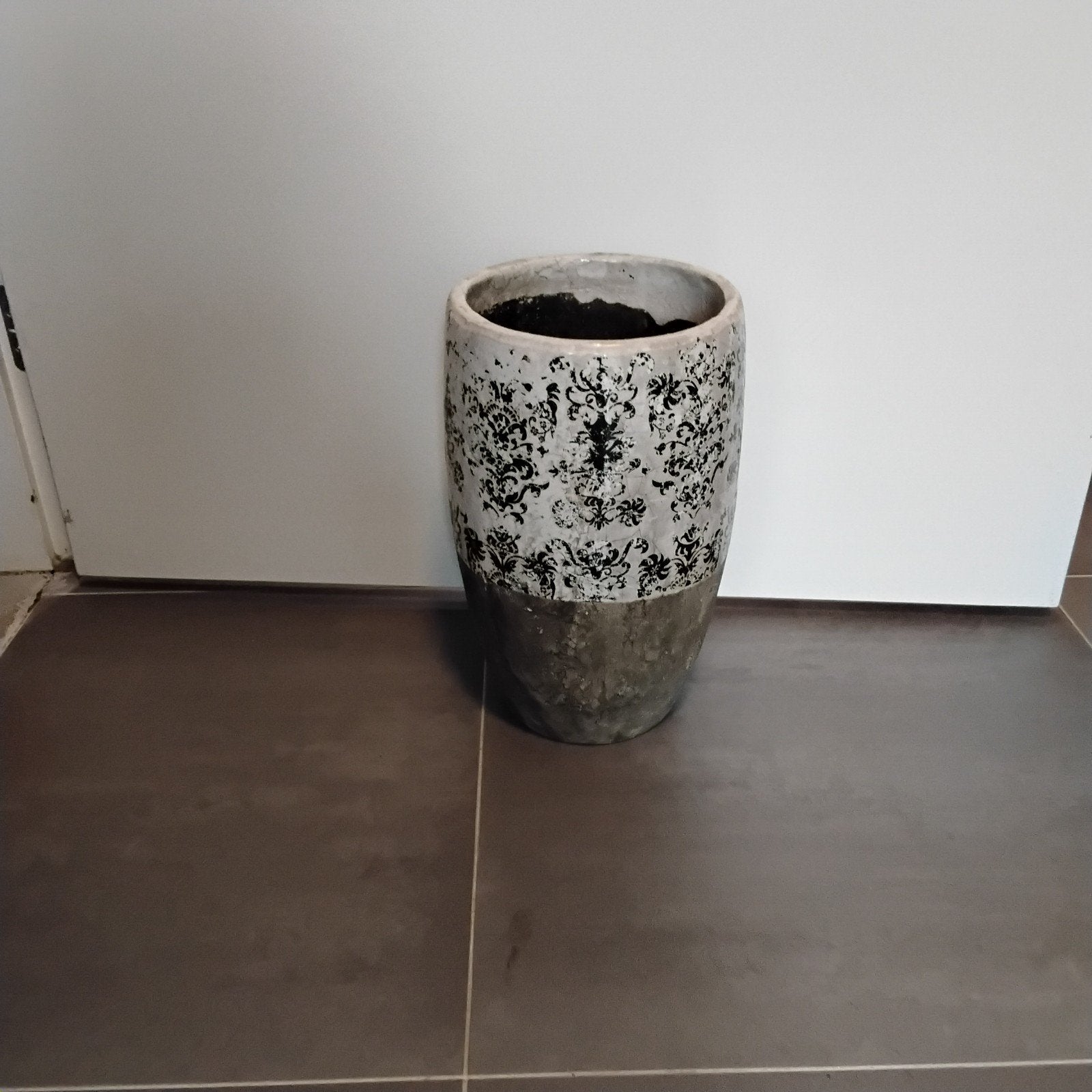hoge bloempot, Tuin en Terras, Bloempotten, Ophalen, Rond, Aardewerk, Minder dan 25 cm