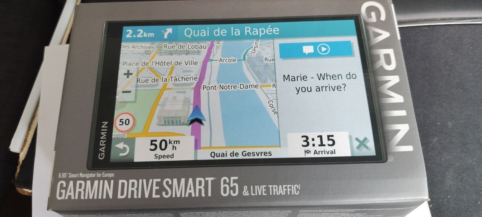 Garmin DriveSmart 65 MT-S Navigatiesysteem met Lifetime Maps, Auto diversen, Autonavigatie, Ophalen of Verzenden, Zo goed als nieuw