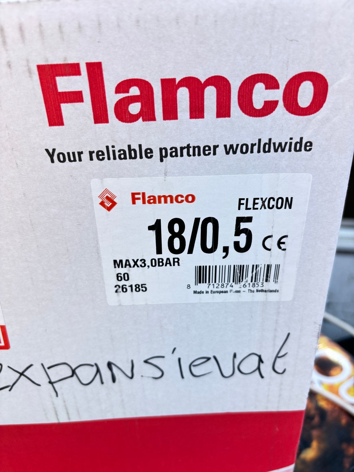 Flamco Flexcon Expansievat 18/0,5 Nieuw, Ophalen, Nieuw, Overige typen