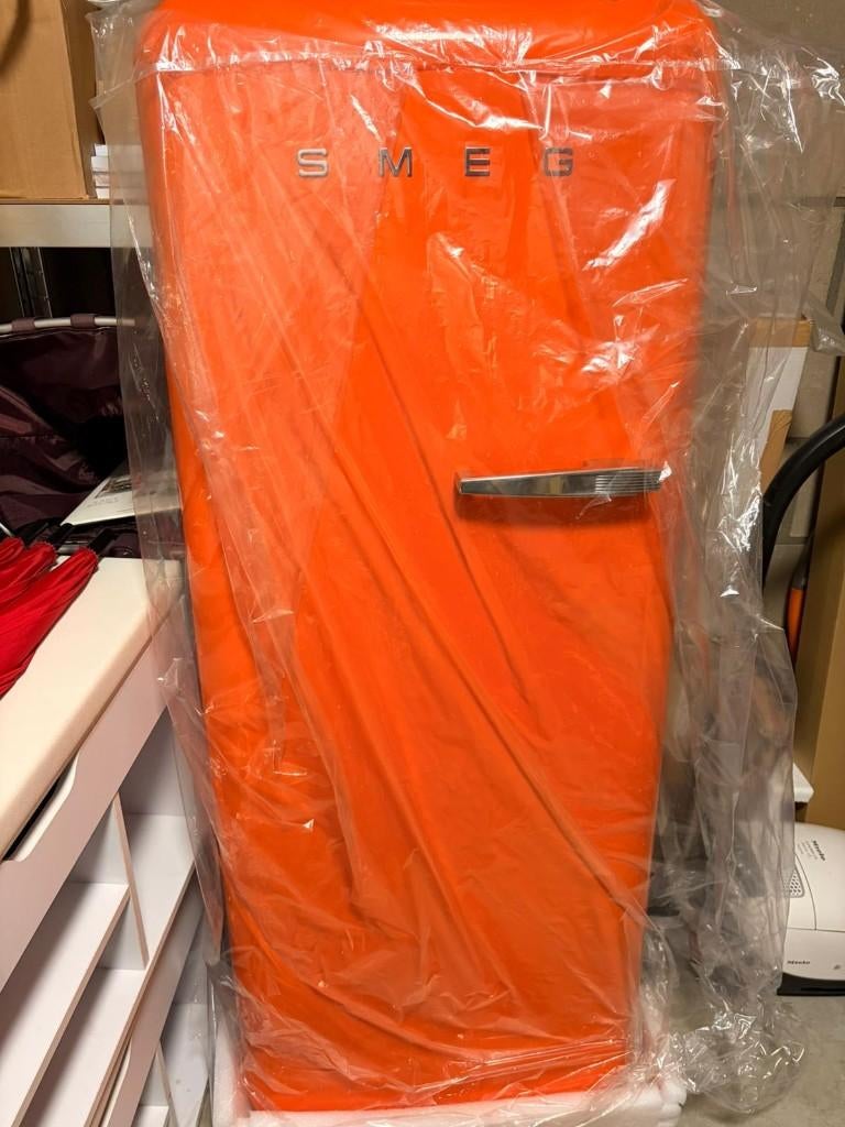 SMEG koelkast deur oranje - LOSSE DEUR - 1530 x 601 x 200 mm, Ophalen, 200 liter of meer, 60 cm of meer, Nieuw