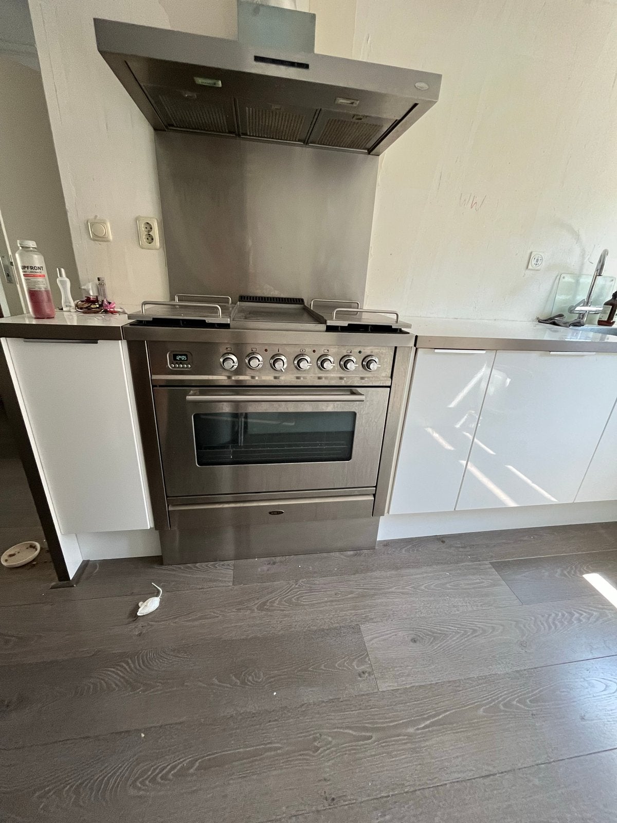 Boretti Fornuis met Gas Kookplaat en Oven - RVS, Witgoed en Apparatuur, Fornuizen, Ophalen, Gebruikt, 60 cm of meer, Grill