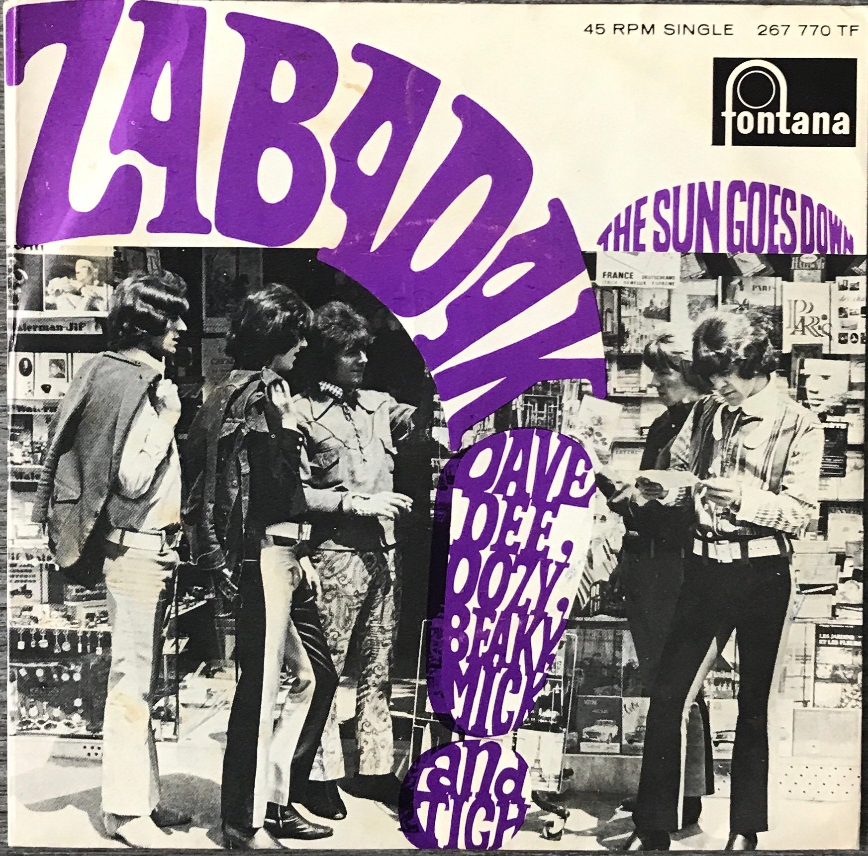 DAVE DEE, DOZY, BEAKY..-Zabadak! (NL’67)ALS NW(NL3/UK3.US52), Verzenden, 7 inch
