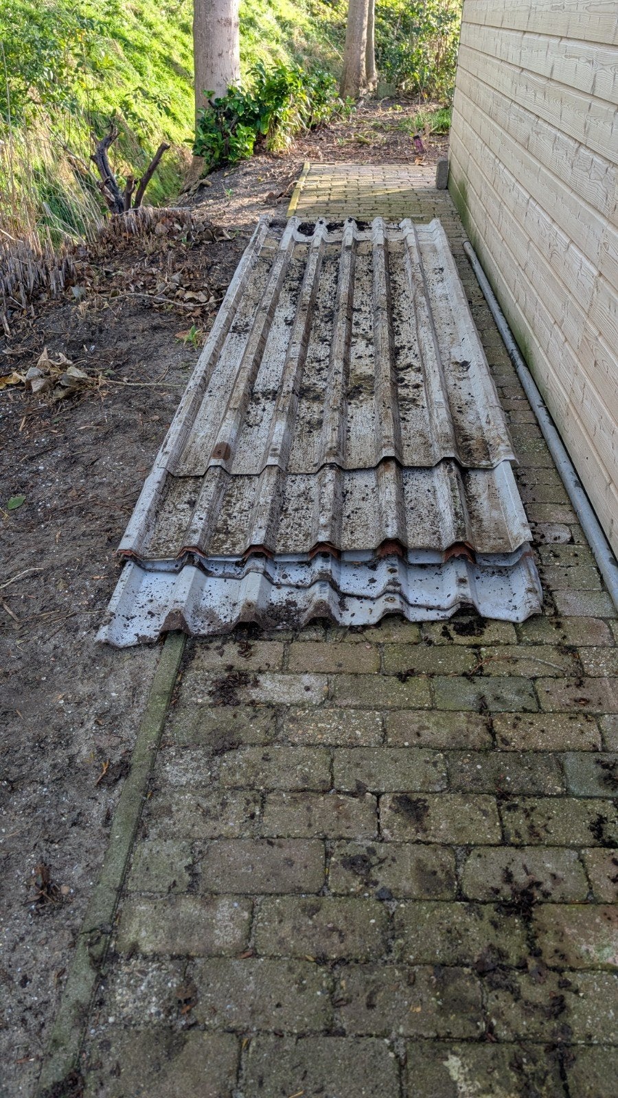Damwand dakplaten - Gebruikt, Gebruikt, 15 m² of meer, Metaal, Grijs