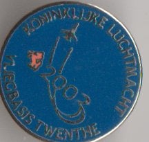 Vintage pin vliegbasis Twenthe, Verzenden, Zo goed als nieuw