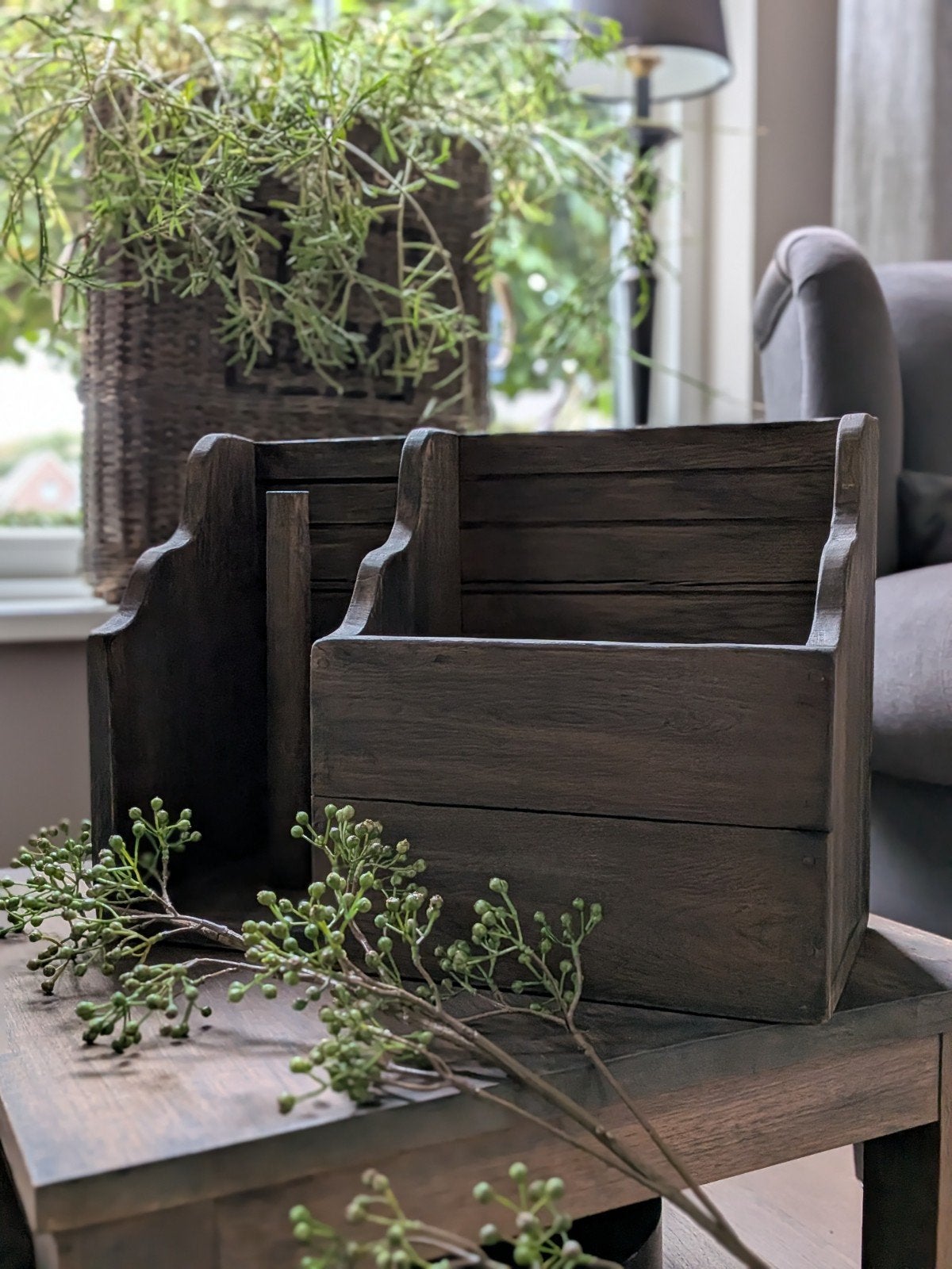Stoere gruttersbak / houten bak, Ophalen, Eikenhout, Nieuw, Minder dan 150 cm