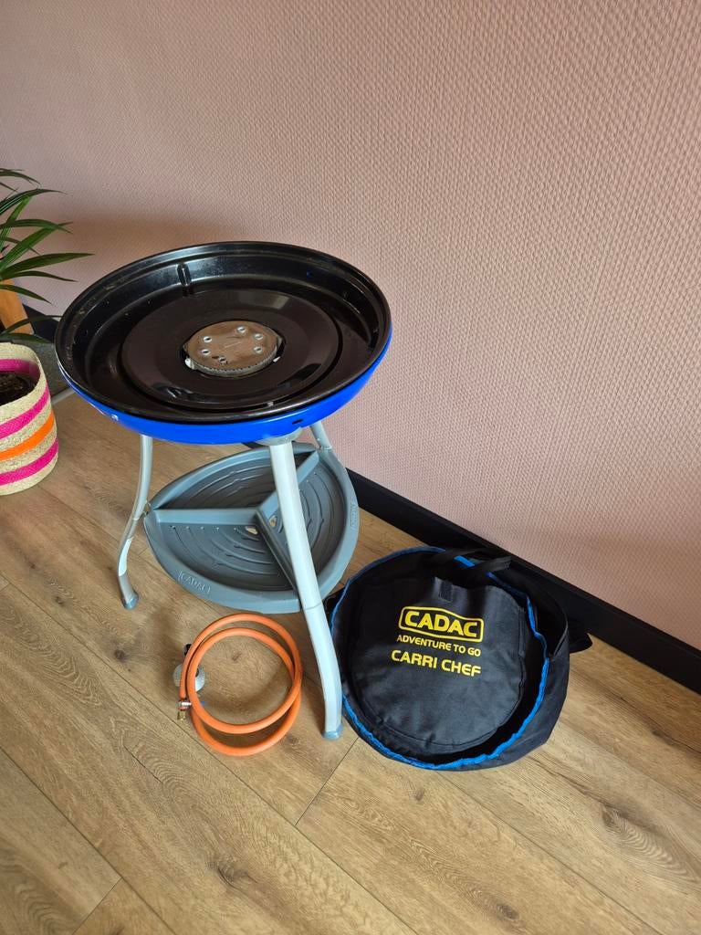 Cadac Carri Chef skottelbraai met hoes en accessoires, Ophalen of Verzenden, Gebruikt