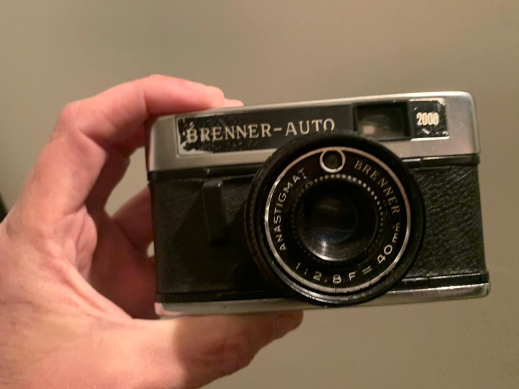 Vintage Brenner-Auto 2000 Compact Camera met hoesje, Audio, Tv en Foto, Ophalen, Gebruikt, Compact, Overige Merken