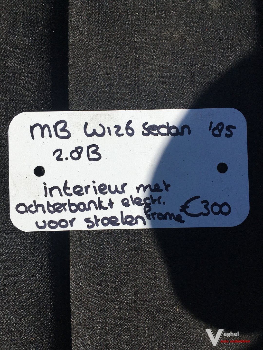 Mercedes W126 1985  Interieur  2 x Stoelen  elektr. met arms, Ophalen, Gebruikt, -, -