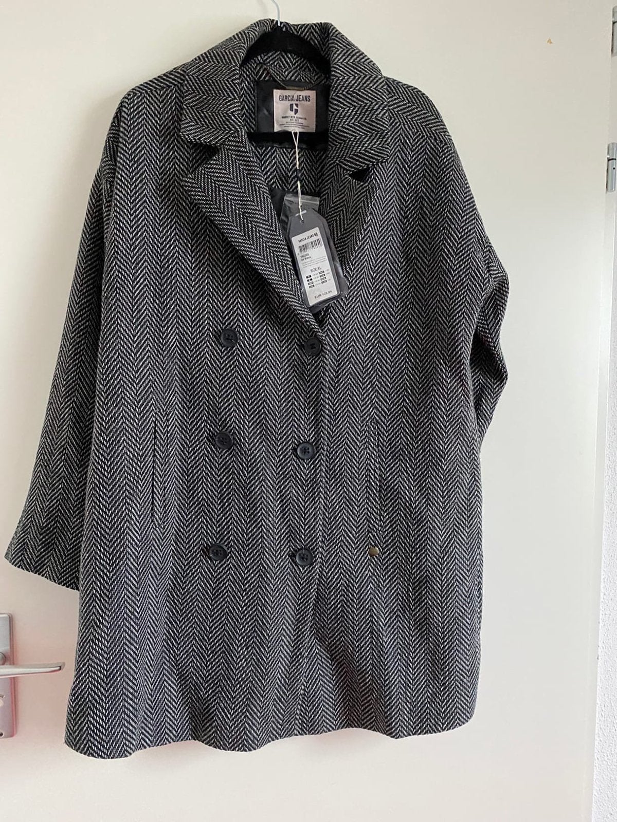 Garcia Jeans visgraat jas - Nieuw met kaartjes, Ophalen of Verzenden, Nieuw, Maat 46/48 (XL) of groter, Zwart