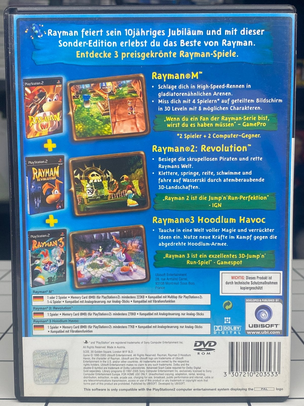 Rayman 10 Year Anniversary - PS2 PlayStation 2 Games, Spelcomputers en Games, Www.ubisoft.com, 1 speler, Ophalen of Verzenden