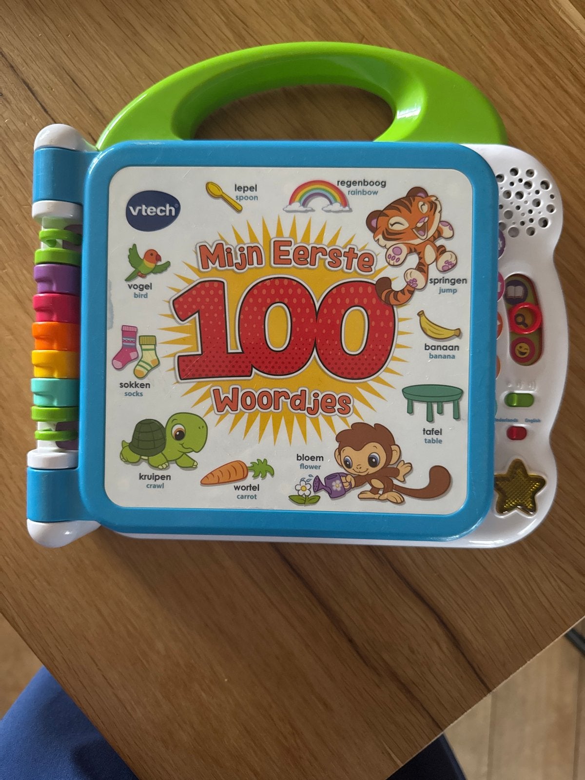 VTech Mijn Eerste 100 Woordjes - Interactief Leerboek, Ophalen of Verzenden, Zo goed als nieuw, 6 maanden tot 2 jaar
