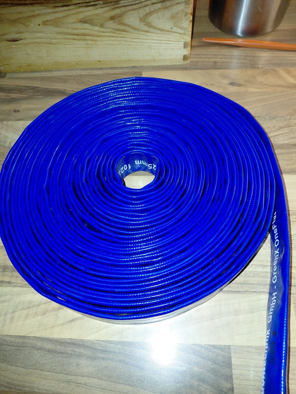 Platte slang 15m x 25mm voor dompelpomp - Nieuw, Ophalen, Nieuw