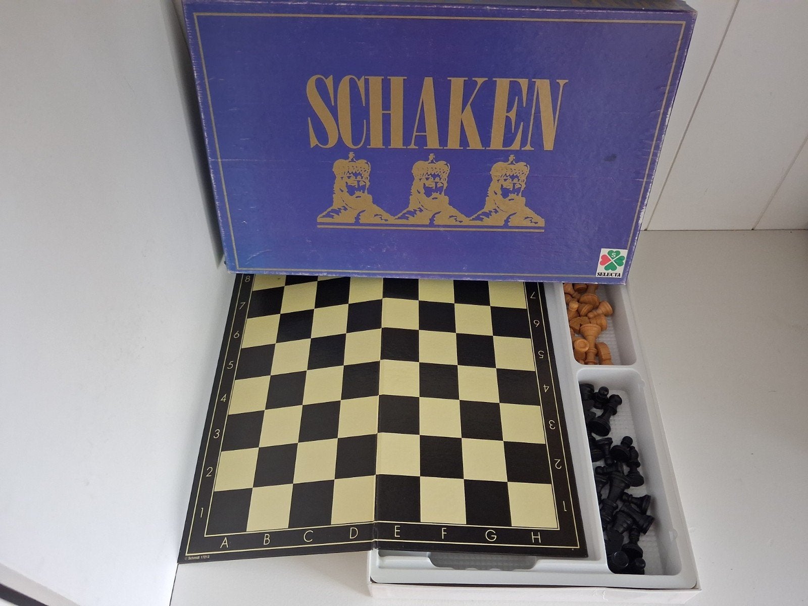 Schaakspel - Compleet met bord en stukken, Een of twee spelers, Ophalen of Verzenden, Gebruikt, Meijers