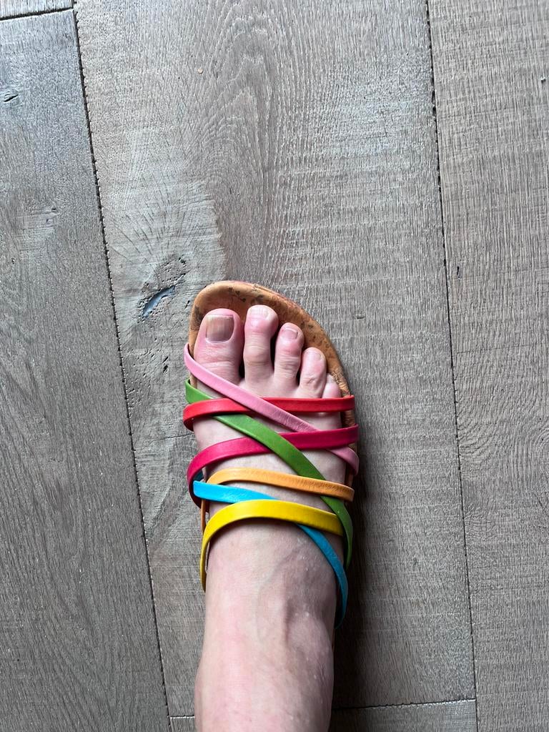 Think! Dames sandalen maat 43, als nieuw, Kleding | Dames, Schoenen, Ophalen, Overige kleuren, Sandalen of Muiltjes, Zo goed als nieuw