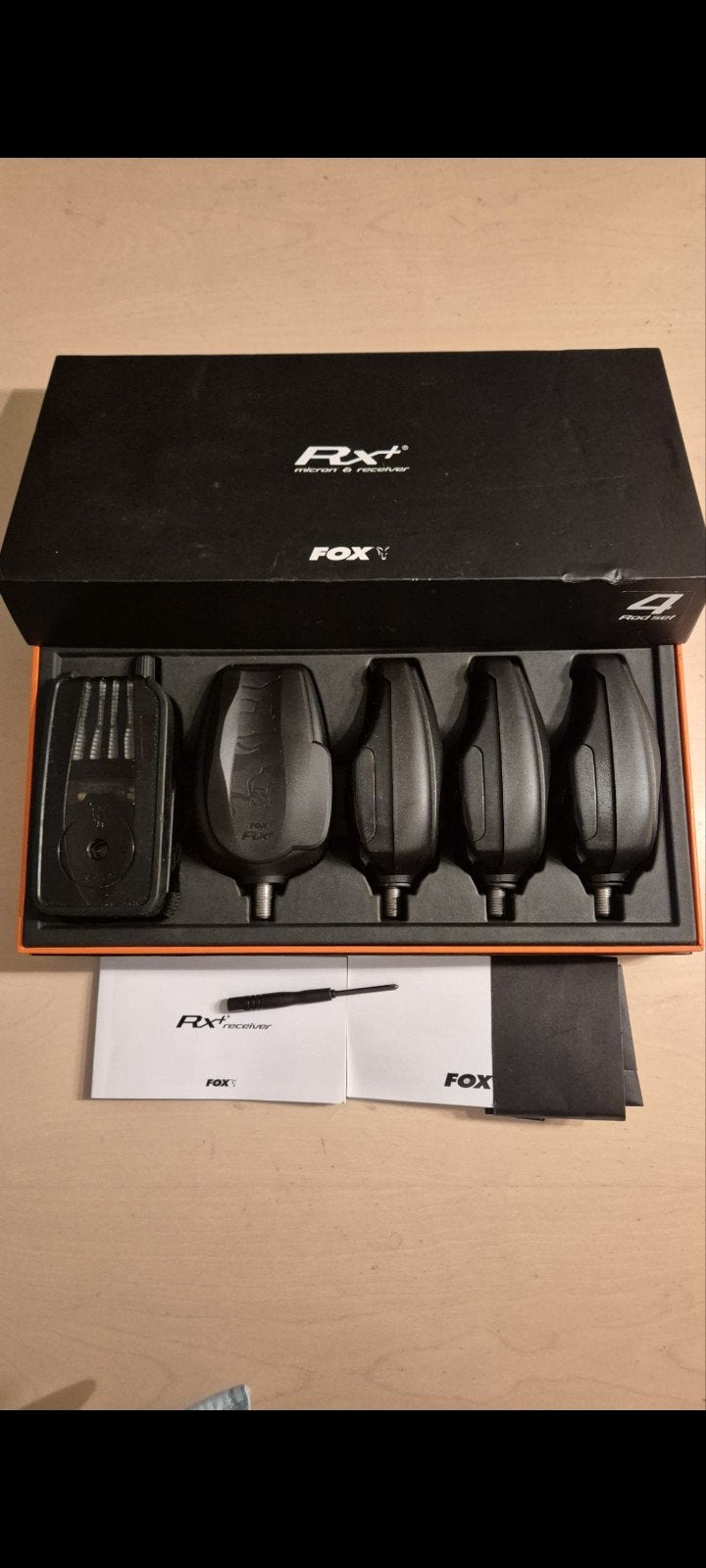 Fox RX+ 4+1 beetmelderset - Zeer nette staat, Watersport en Boten, Ophalen of Verzenden