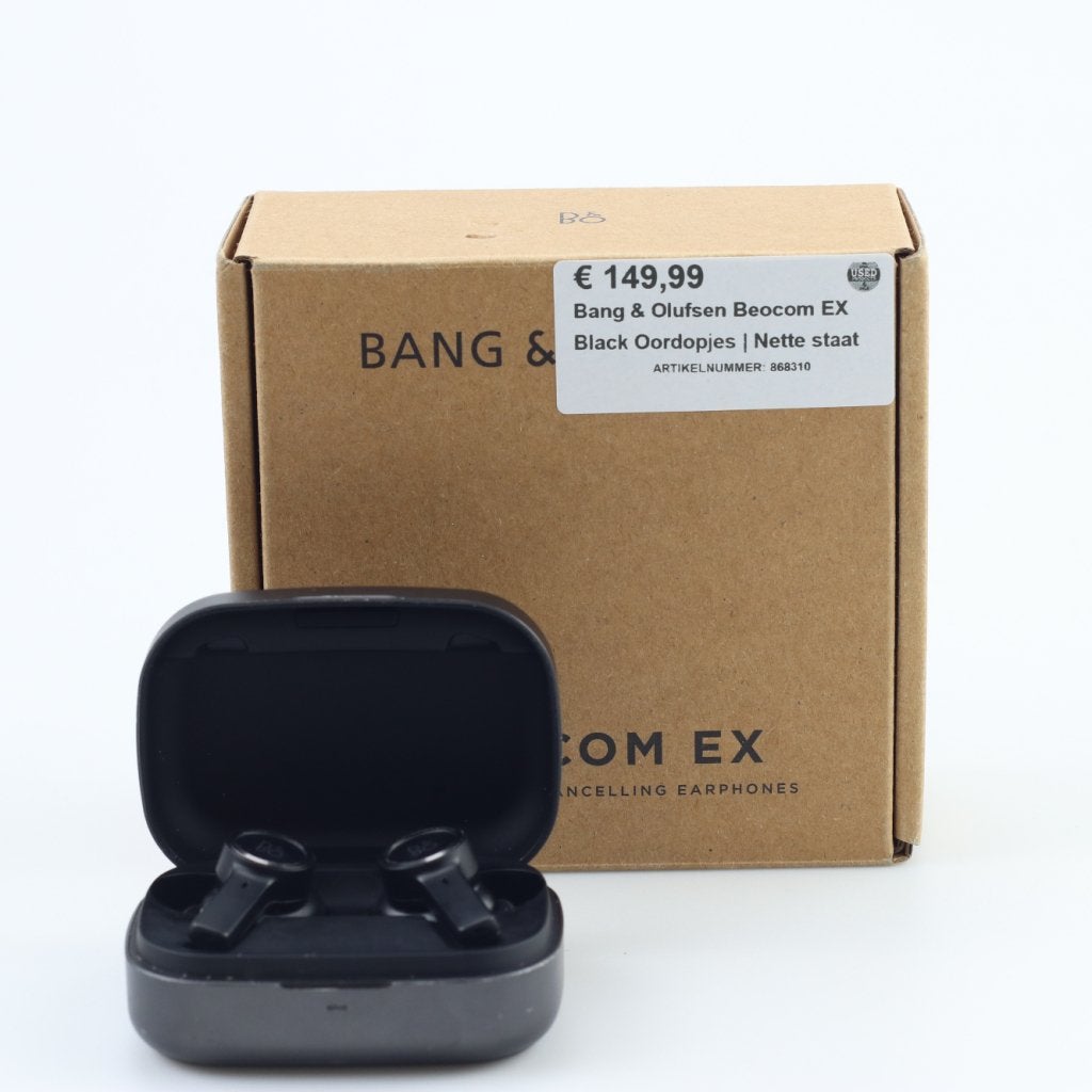 Bang & Olufsen Beocom EX Black Oordopjes | Nette staat, Bang en Olufson, Gebruikt, Support@bangenolufson.com, Bang & Olufsen Group
Peter Bangs Vej 15
7600 Struer
Denmark