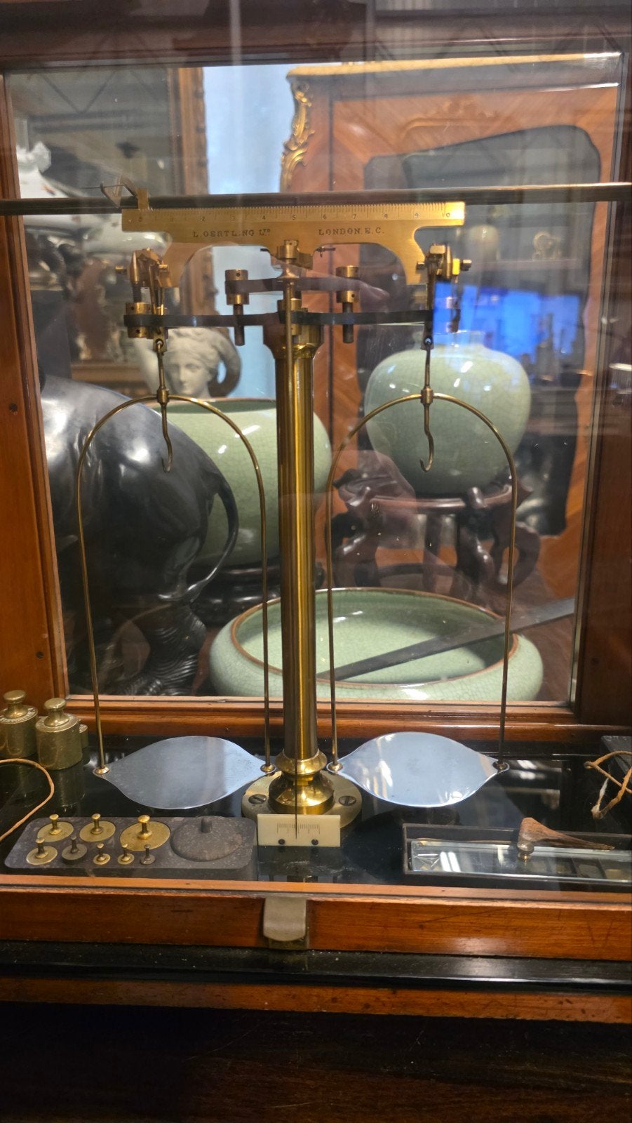 Antieke apothekersweegschaal, Antiek en Kunst, Ophalen